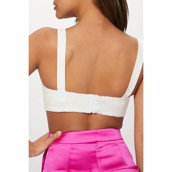 NEW IN THE MOOD FOR LOVE una bustier top in white - Picture 4 of 4